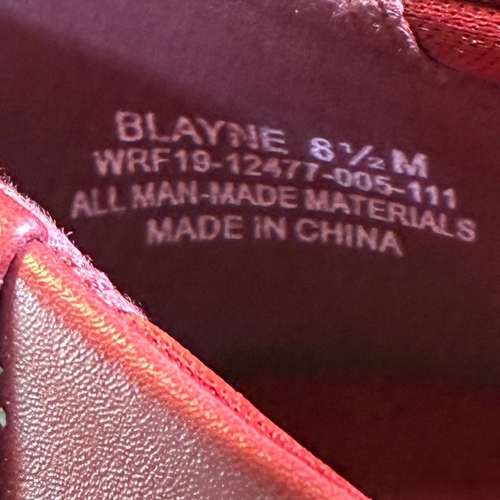 Kim Rogers Blayne Size 8.5M Burgundy Red Horsebit Loafers Ultra Comfort Flats - Picture 5 of 16